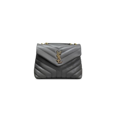 YSL LOULOU SMALL IN QUILTED LEATHER 494699 (23*17*9cm)